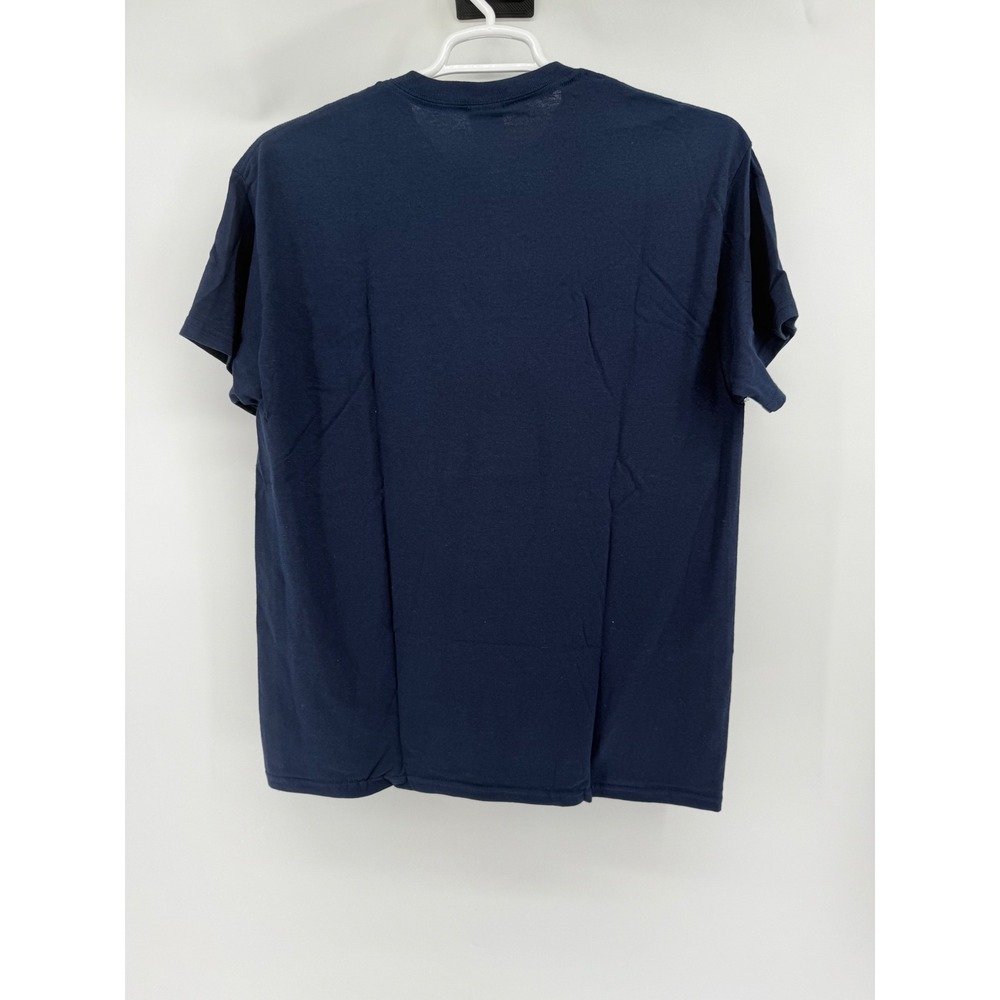 Gildan Michigan Wolverines Basketball Work Hard T Shirt Mens Large Navy Blue Tee - Picture 4 of 4